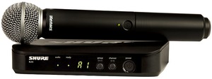 מיקרופון אלחוטי ידני SHURE BLX24E/SM58