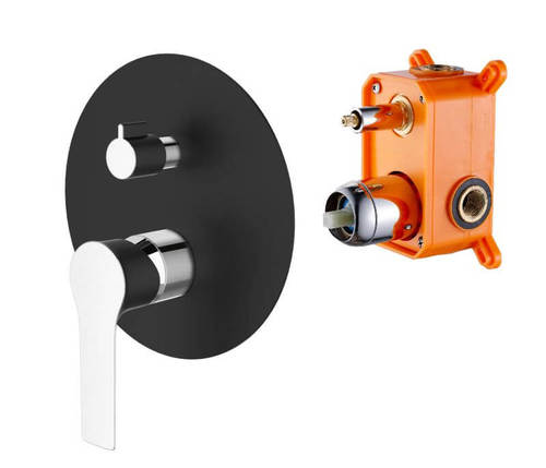 אינטרפוץ 4 דרך עם קופסת הגנה שחור PAGALO