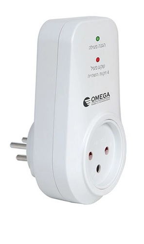 מגן ברקים ונחשולי מתח 4 דקות השהייה Omega OM-GS-11