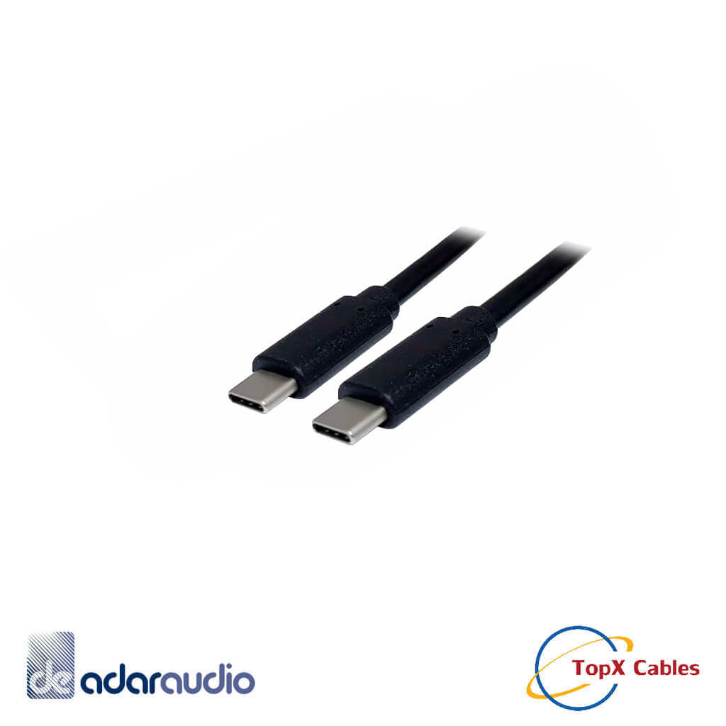 כבל USB 3.1 מהיר עם תקע C ל-C זכר 5 מטר