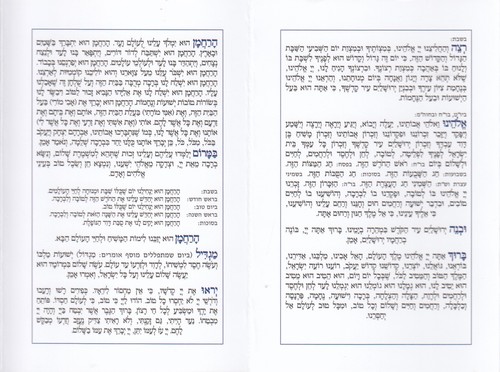 ברכת מזון חדש בשני נוסחים (S)