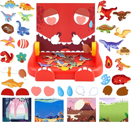 my red dinosaur magnetic play and draw  חל35