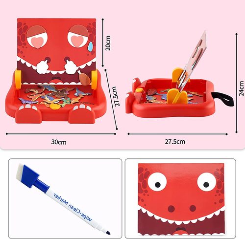 my red dinosaur magnetic play and draw  חל35
