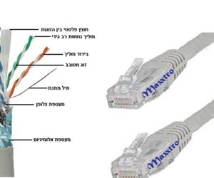 כבל רשת CAT6 מסוכך FTP גמיש באורך 305 מטר 