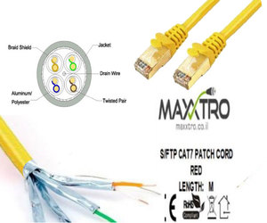 כבל רשת 0.3 CAT7 YELLOW