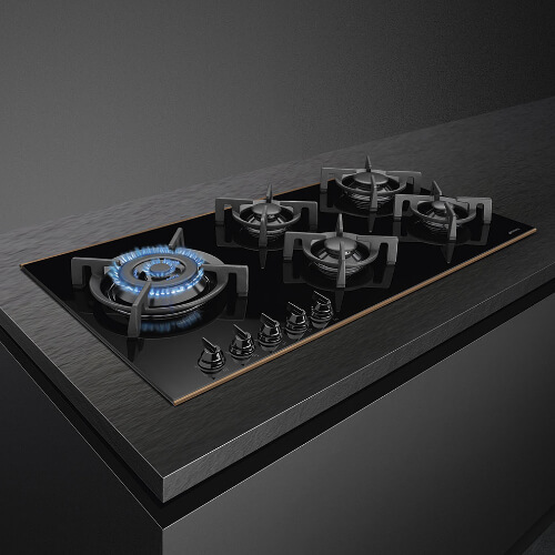 כיריים גז 90 ס''מ מבית SMEG סמאג דגם PV695