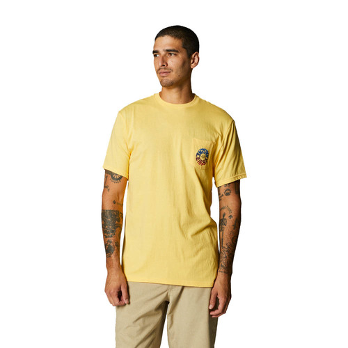 חולצה קצרה צהוב - REVOLVER SS POCKET TEE