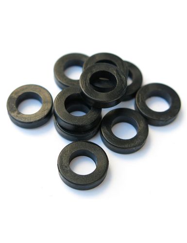 שייבות פלסטיק שחורות 12 יחידות ab Part WNTR-BK