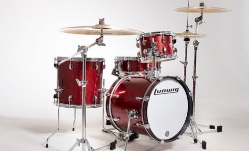 מערכת תופים Ludwig BREAKBEATS LC179WRS Wine Red Sparkle 025