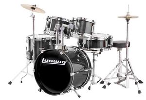 מערכת תופים גוניור 5 חלקים LJR106 BK Ludwig