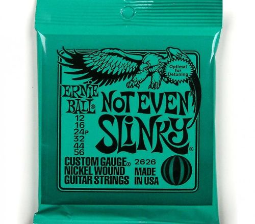 מיתרים לגיטרה חשמלית Ernie Ball  Not Even Slinky  12-56