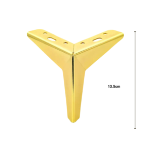 סט 4 רגלי מתכת זהב - גובה 13.5 ס"מ 