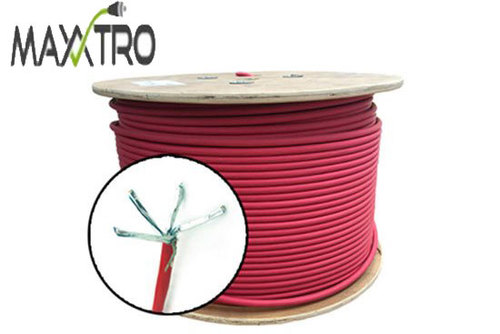 כבל CAT7 LAN 305M תקן דלתא RED