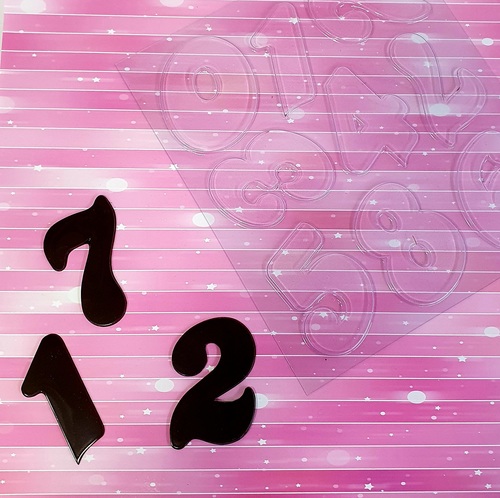 תבנית יציקה לשוקולד מספרים בלון