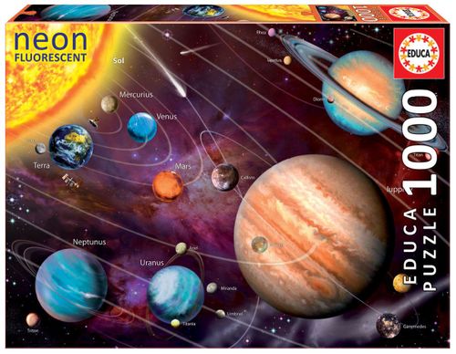 אדוקה - פאזל 1000 חל' זוהר מערכת הכוכבים EDUCA PUZZLE 14461
