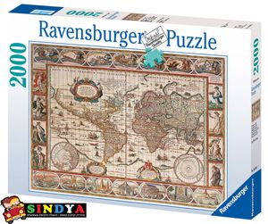 רבנסבורגר - פאזל 2000 חלקים - כדור הארץ שנת 1650 RAVENSBURGER 166336