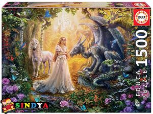 פאזל 1500 חלקים - נסיכה וחד קרן EDUCA 17696