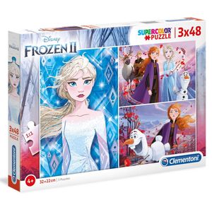 פאזל 3X48 חלקים - CLEMENTONI FROZEN 2