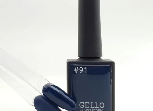 לק ג'ל ג'לו צבע כחול מטאלי כהה GELLO #91