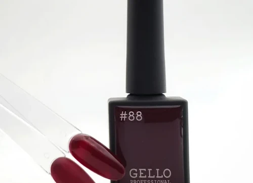 לק ג'ל ג'לו צבע בורדו חום GELLO #88