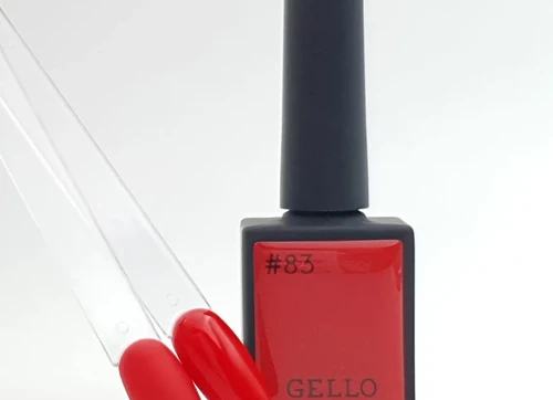 לק ג'ל ג'לו צבע אדום ורוד GELLO #83