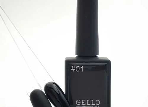 לק ג'ל ג'לו  צבע שחור פחם  GELLO #01