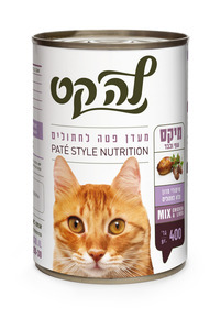 מעדן לה-קט 400 גרם מיקס בטעם עוף וכבד