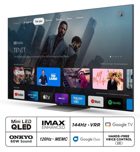 מסך Tcl 55C835 באקוסטי מני
