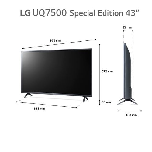 טלוויזיה LG 4K 43UQ75006LG “43