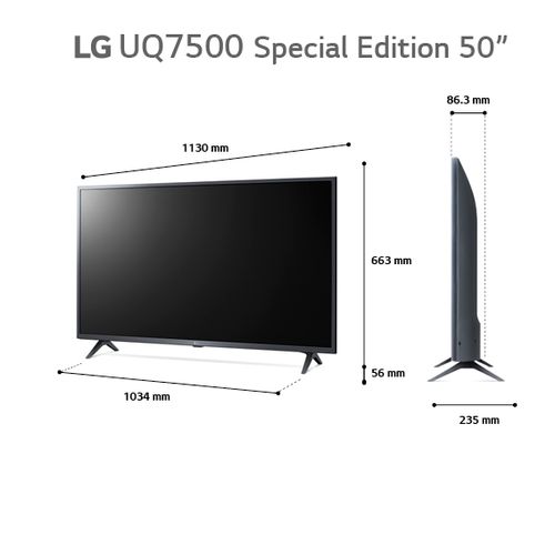 טלוויזיה “50 LG 4K 50UQ75006LG‎‎