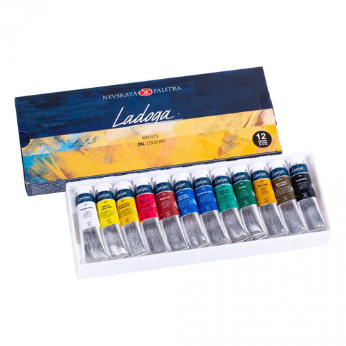 סט 12 צבעי שמן Ladoga (18 מ