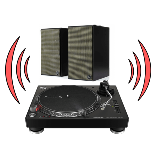 חבילת פטיפון ורמקולים Pioneer+Klipsch The Fives