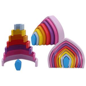 פלפוט - מגדל קשת צבעי פסטל מעץ