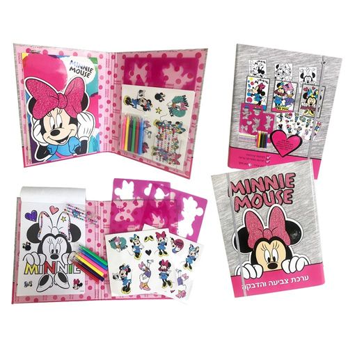 מיני מאוס - ערכת צביעה והדבקה - MINNIE MOUSE