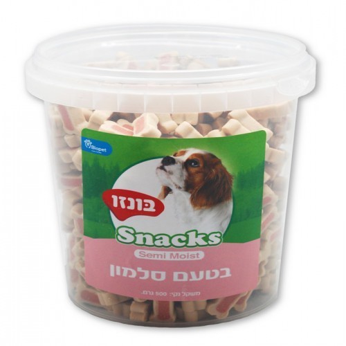 חטיף בונזו בטעם סלמון- 500 גרם