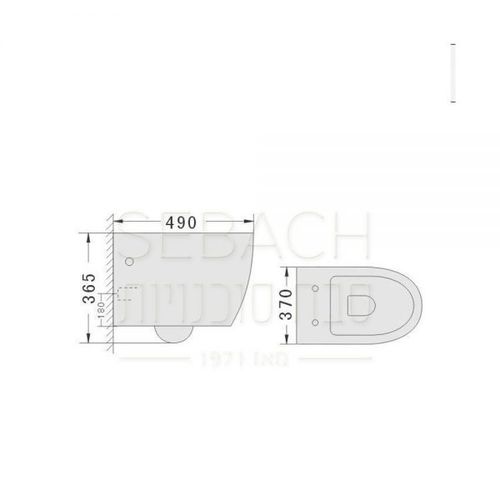 אסלה תלויה איילנד Rimless סבח