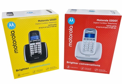 טלפון אלחוטי Motorola S3001 מוטורולה - שחור