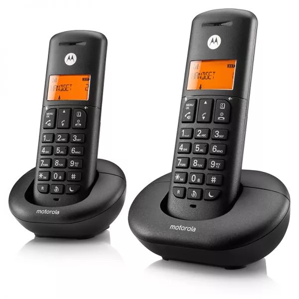 טלפון אלחוטי זוגי Motorola E202