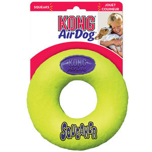 קונג צעצוע לכלב דונאט מצפצף מידה מדיום Kong AirDog Donut 