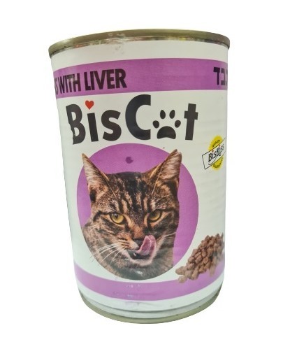 ביסקט Biscat שימור נתחים בטעם כבד 415 גרם