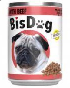 ביסדוג BisDog שימור נתחים בטעם בקר 415 גרם