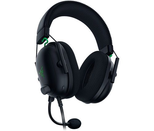 אוזניות גיימינג עם מיקרופון Razer BlackShark V2 בצבע שחור