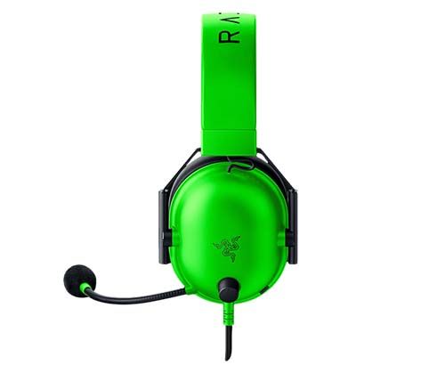 אוזניות גיימינג עם מיקרופון Razer BlackShark V2 X בצבע ירוק