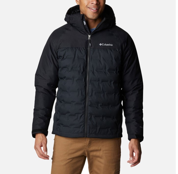 מעיל פוך אטום לגברים Grand Trek II Down Hooded Black