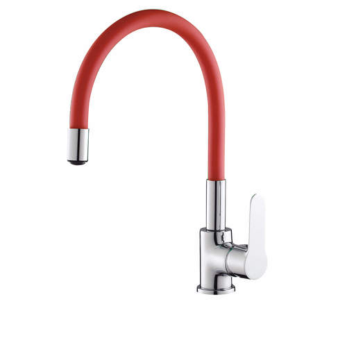 ברז פרח פיה גומי אדומה DUCK אקווילה