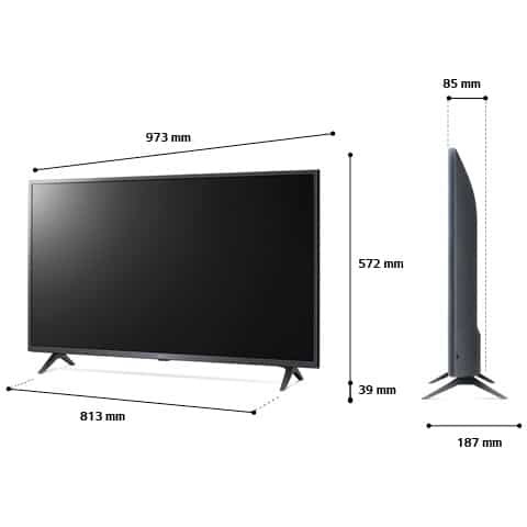 טלוויזיה חכמה LG בגודל 43 אינץ’ דגם 43UQ75006LG 