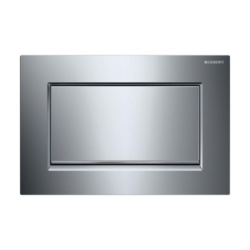 לחצן ניאגרה סמויה גבריט חד-כמותי סיגמה SIGMA 30 מתכתי | ניקל פס סטן