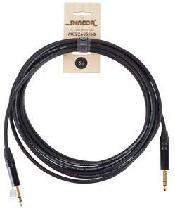 כבל PL מקצועי 5 מטר MC226-JSJSB מאוזן מבית SHNOOR *שלוש שנות אחריות*