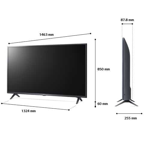 טלוויזיה חכמה LG בגודל 65 אינץ’ דגם 65UQ75006LG