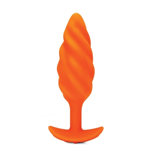 פלאג אנאלי רוטט רימינג למתחילות עם שלט רחוק swirl texture plug